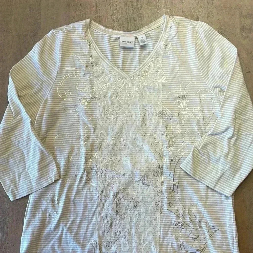 Chico’s size 2 (large) shirt NWOT